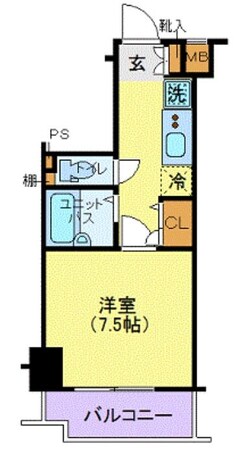 クレイシア北千束の物件間取画像